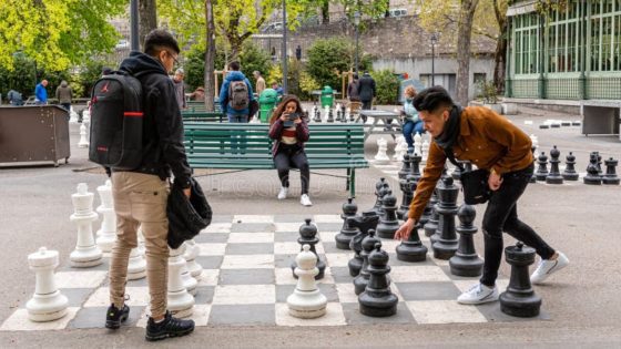 Parc des Bastions - Joueurs d'échecs